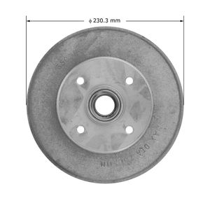 Duralast Brake Drum 35098 for Kia Rio