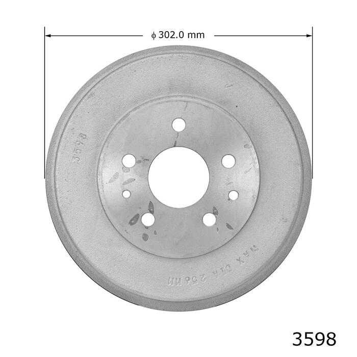 Duralast Brake Drum 3598