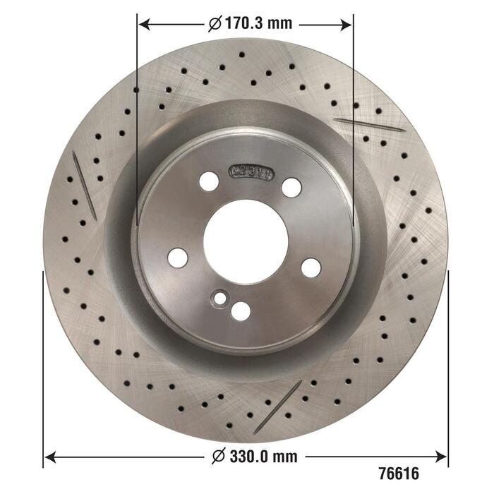Duralast Disc Brake Rotor 76616