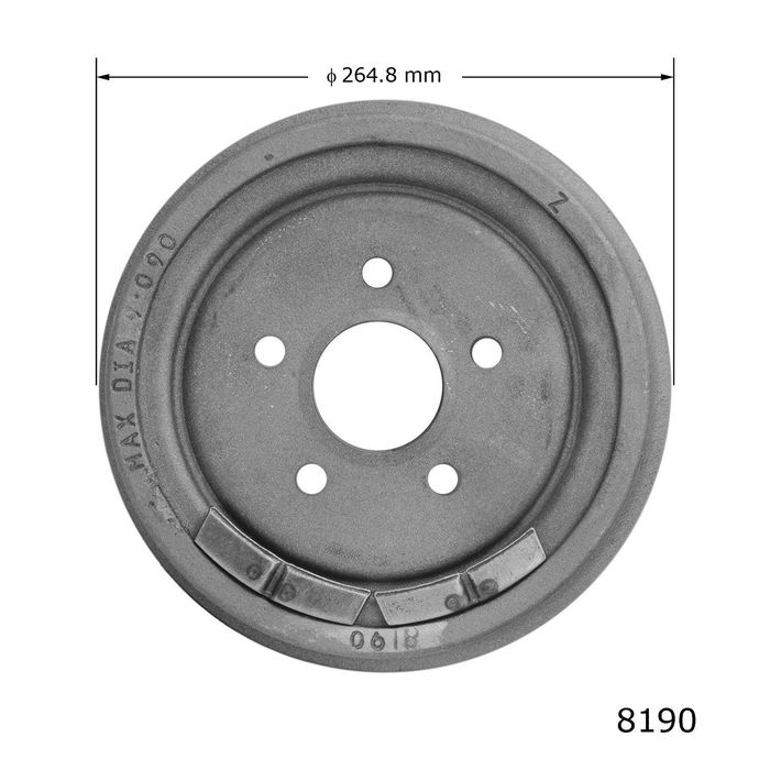 Duralast Brake Drum 8190
