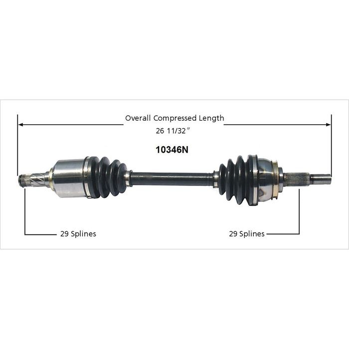 Duralast Gold CV Axle 10346N