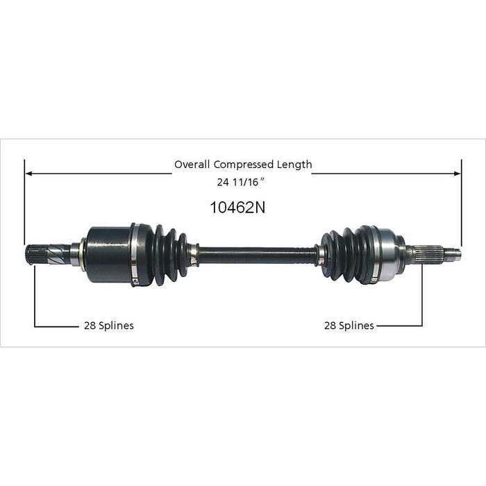 Duralast Gold Front Driver Side CV Axle 10462N