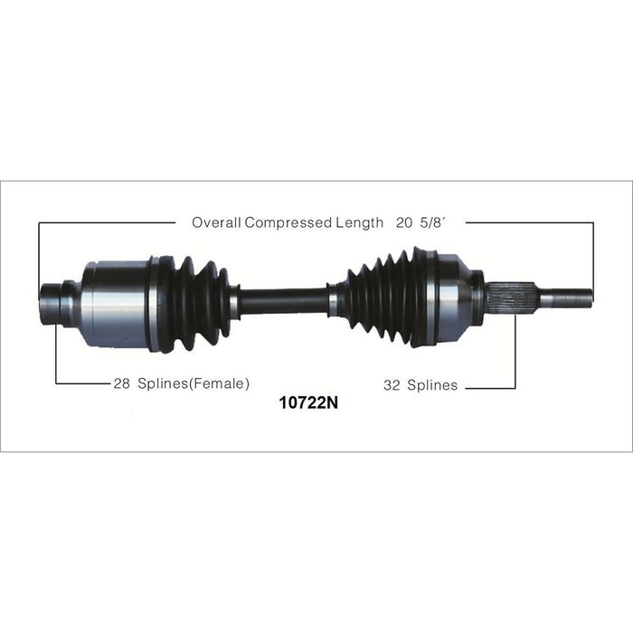 Duralast Gold CV Axle 10722N