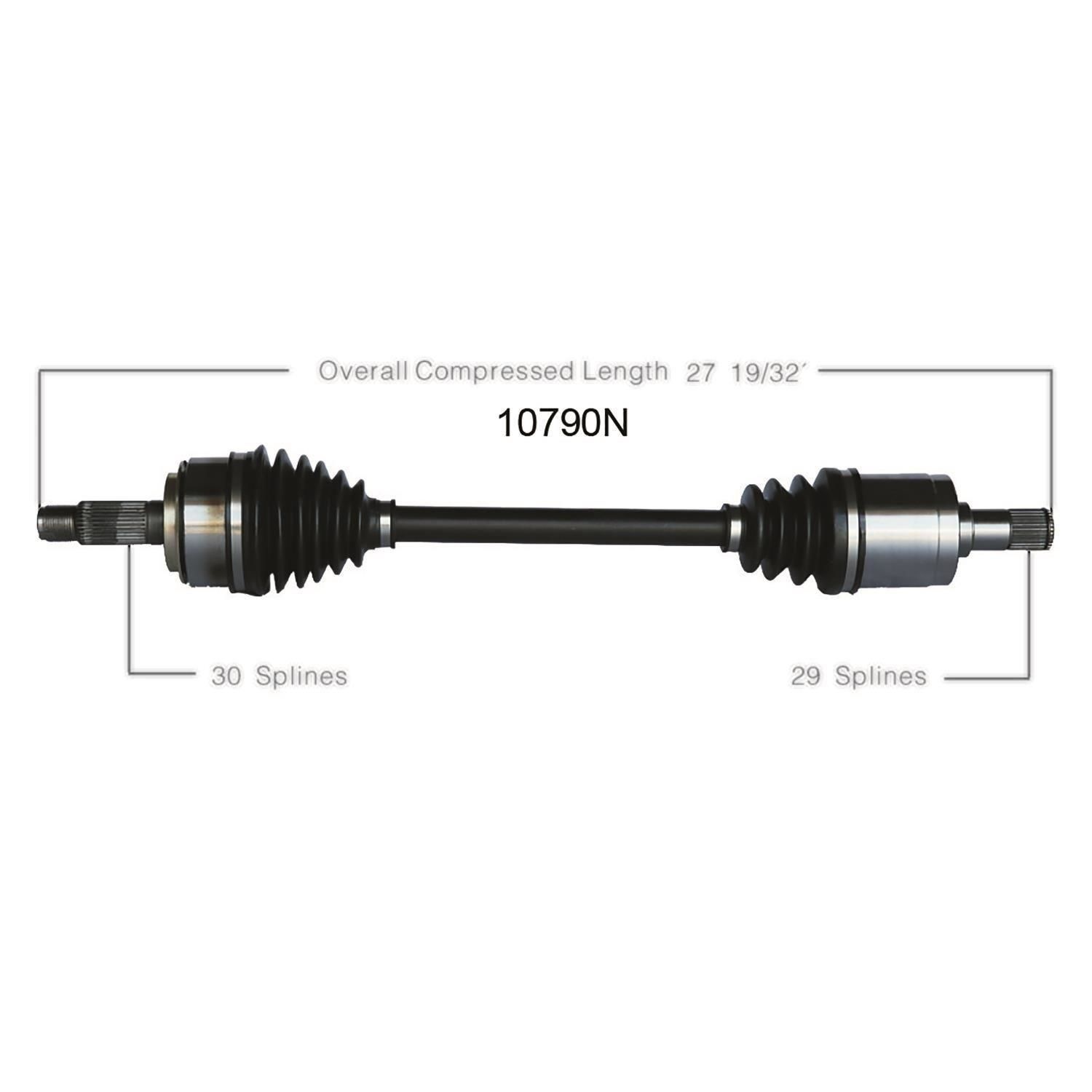 Duralast Gold Front Driver Side CV Axle 10790N