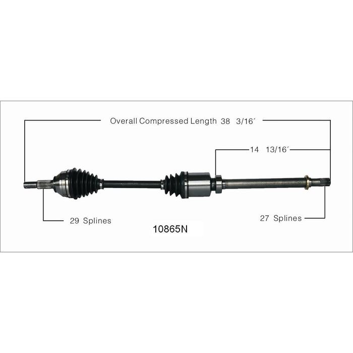 Duralast Gold CV Axle 10865N