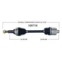 Duralast Gold Front Driver or Passenger Side CV Axle 10971N for Saturn