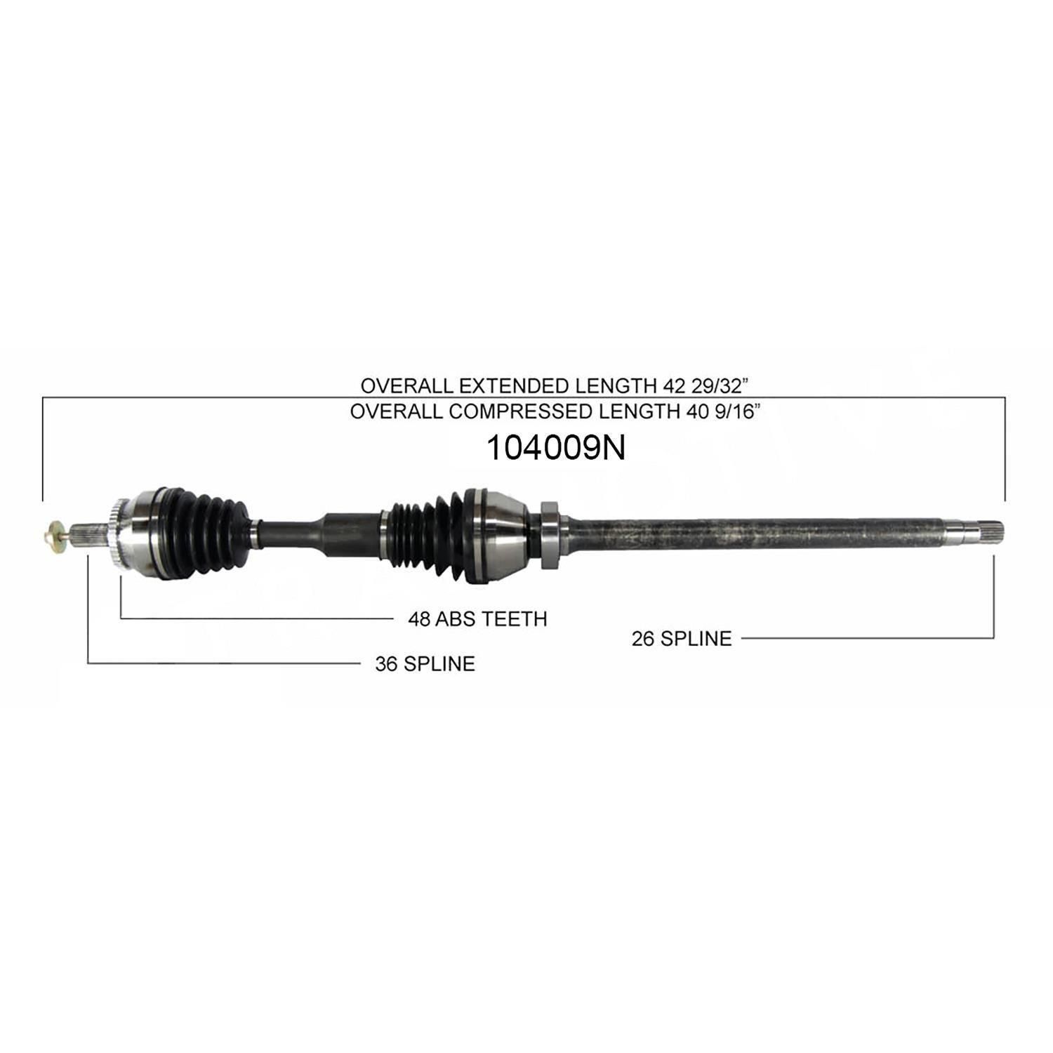 Duralast Gold New CV Axle 14009N eBay