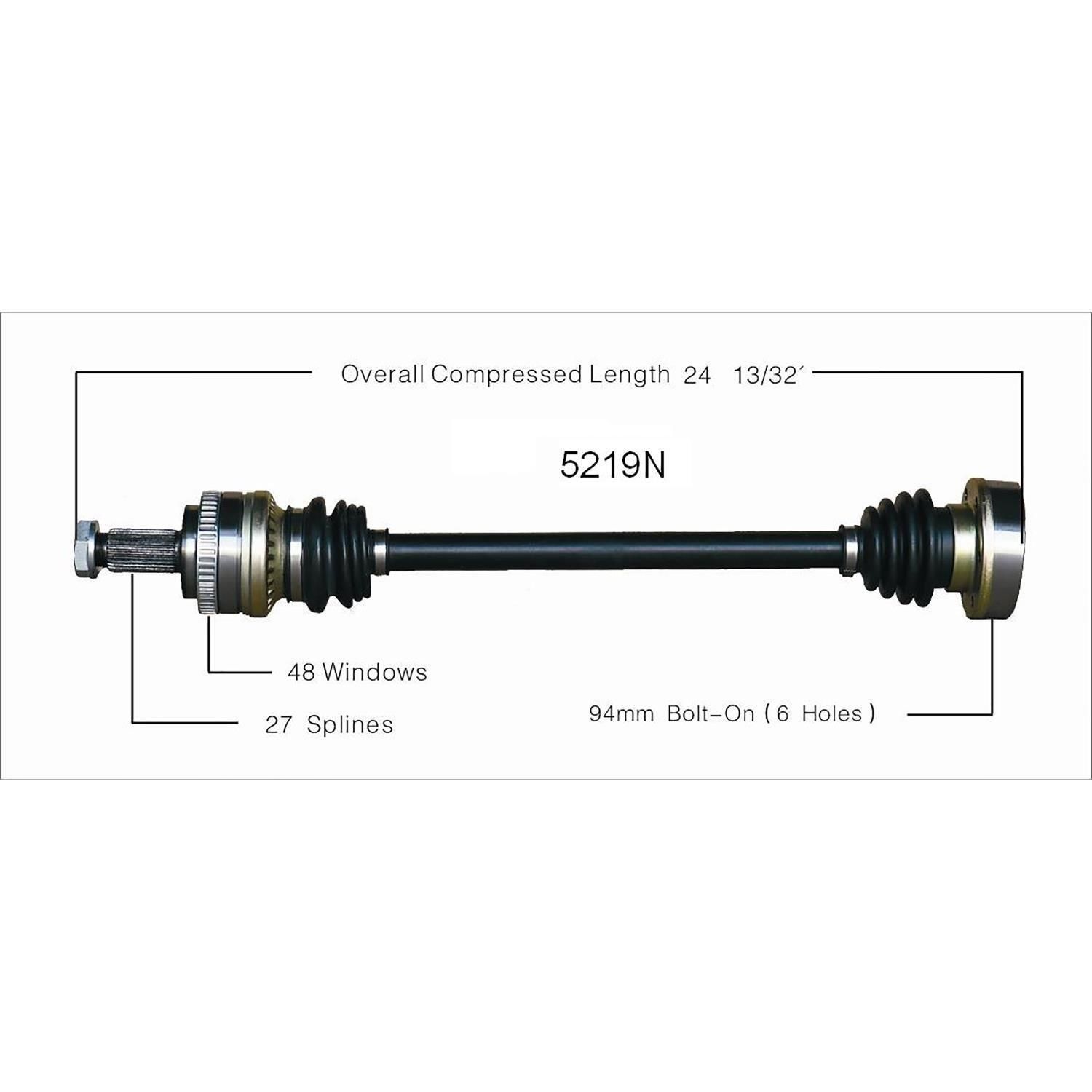 Duralast Gold CV Axle 5219N