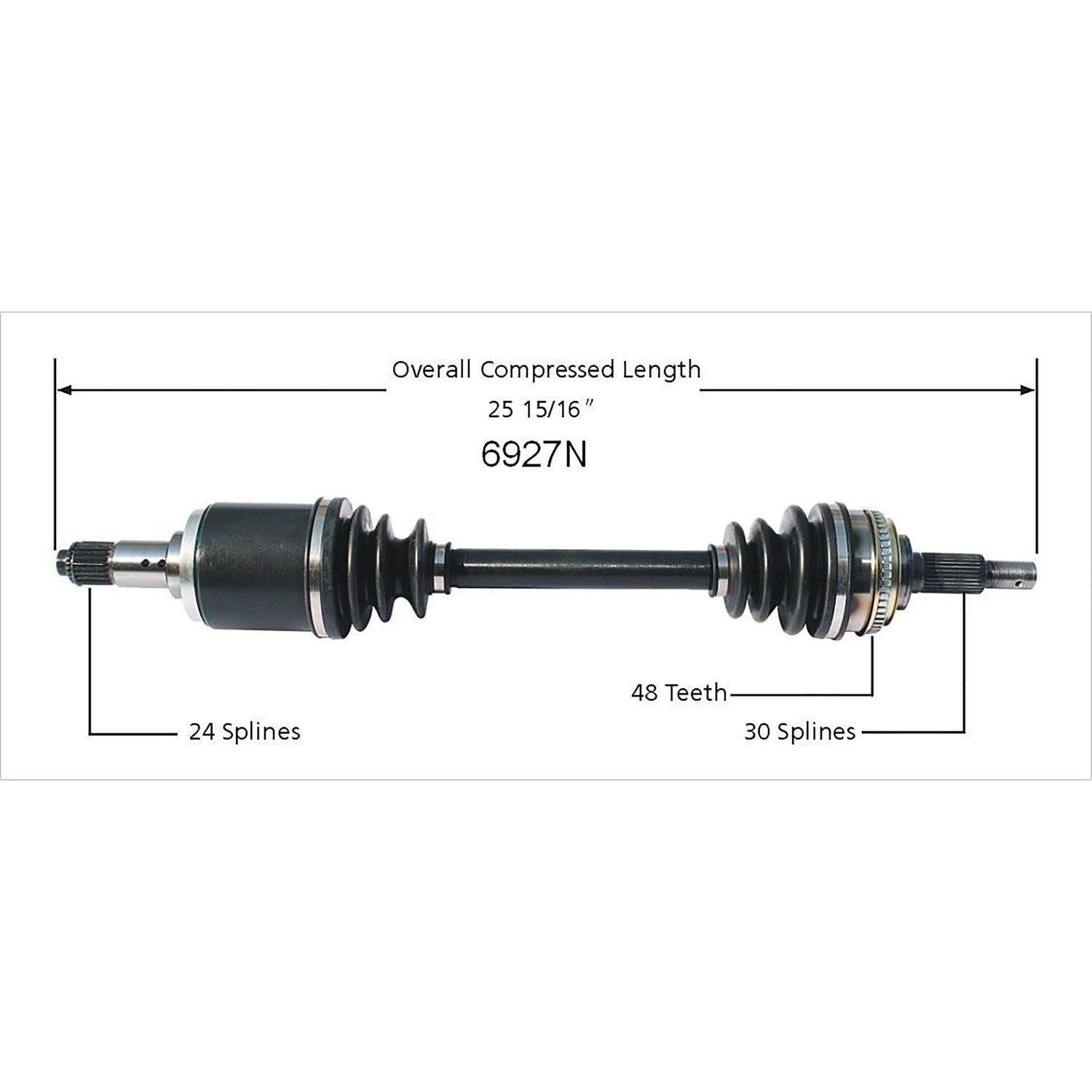 Duralast Gold Front Driver Side CV Axle 6927N