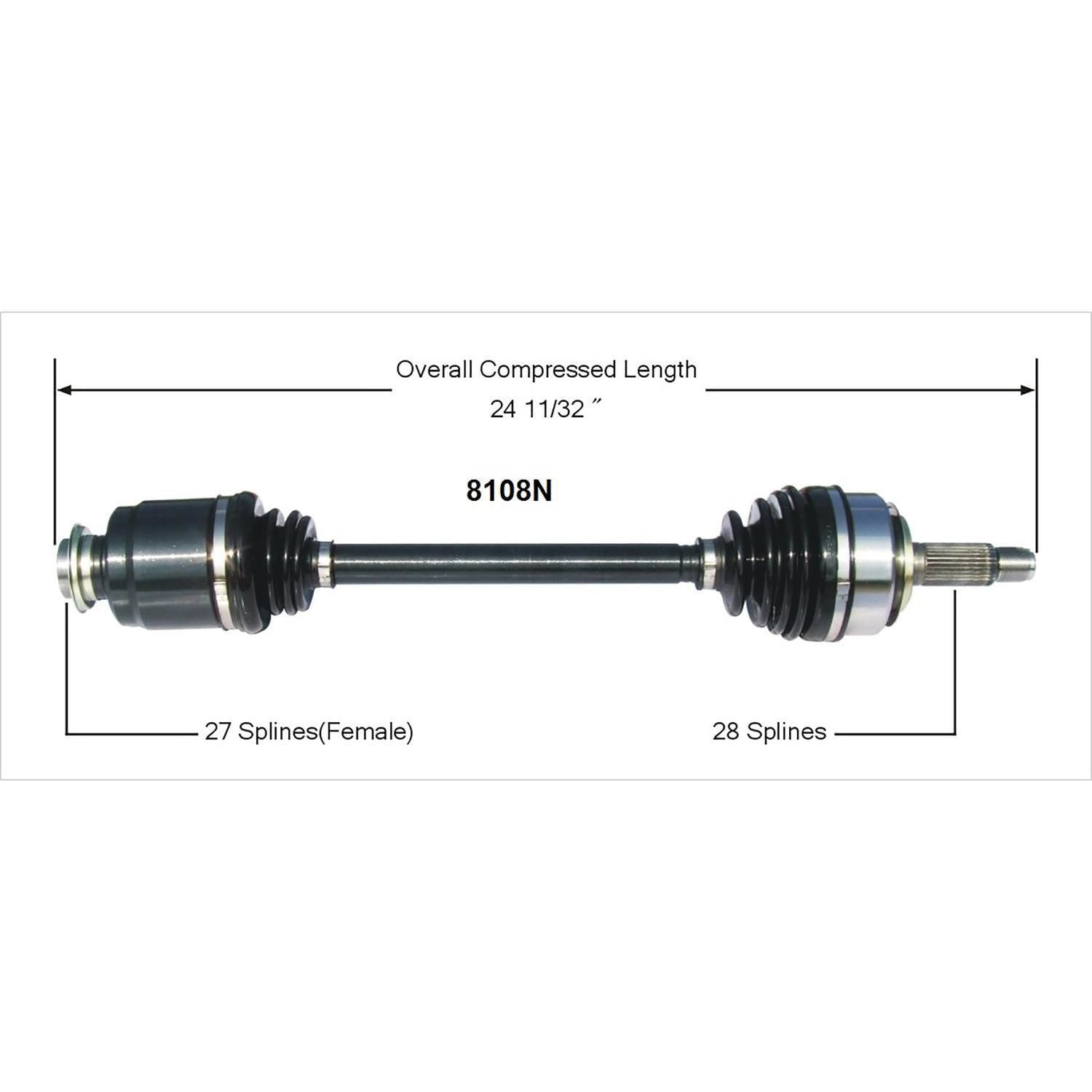 Duralast Gold CV Axle 8108N