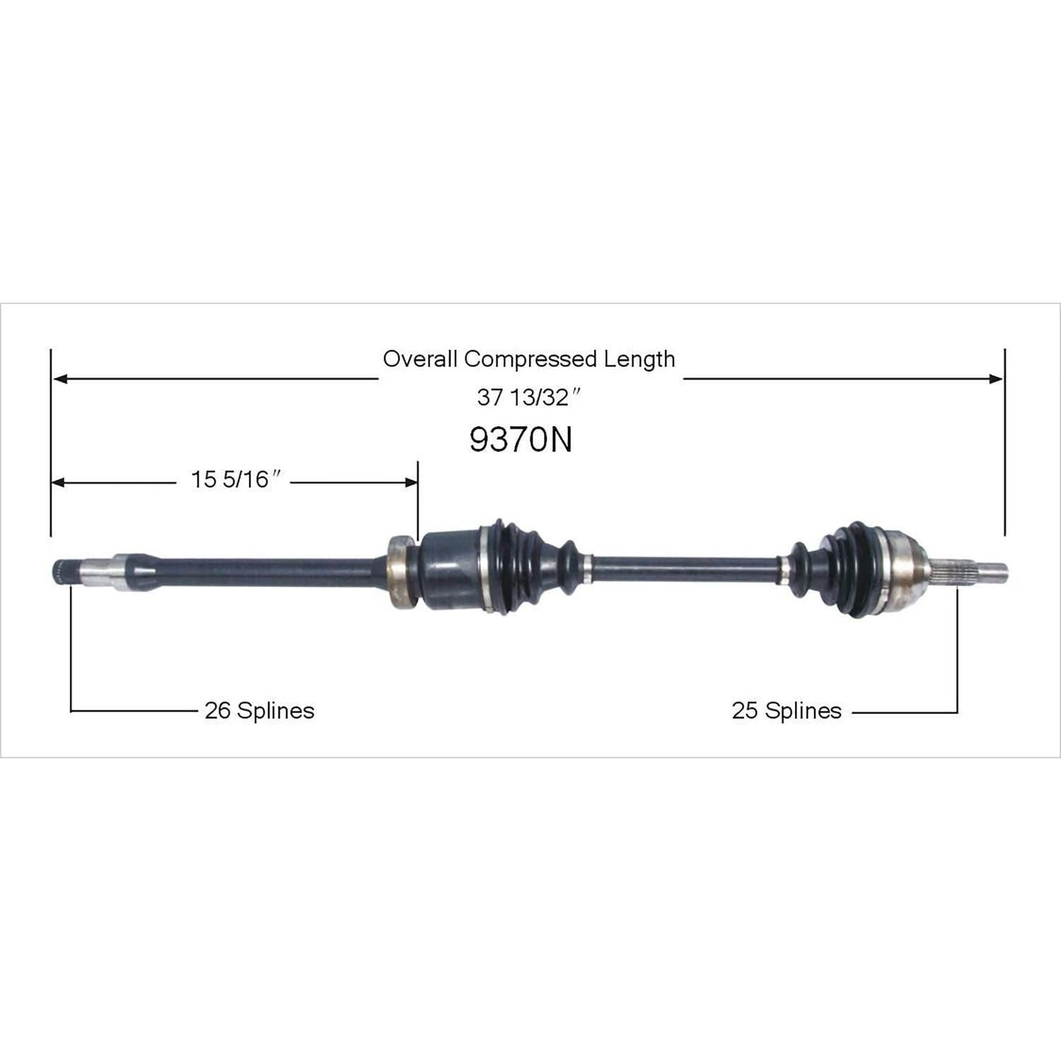 Duralast Gold CV Axle 9370N