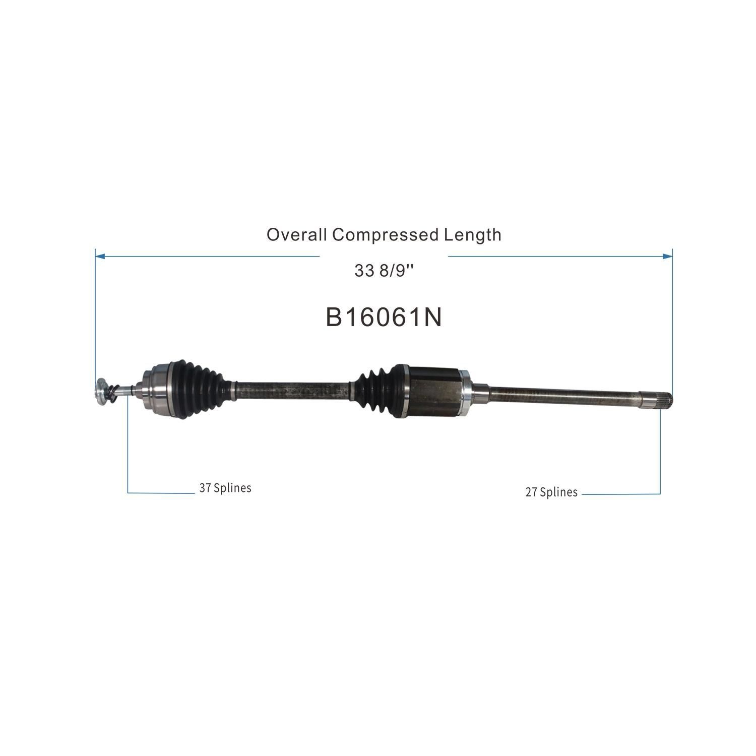 Duralast Gold CV Axle Assembly B16061N