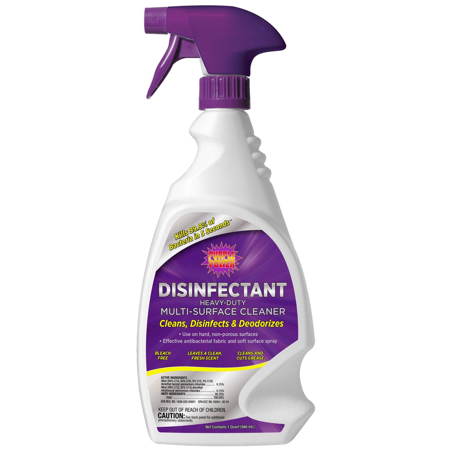 Purple Power Disinfectant Heavy Duty MultiSurface Cleaner 32oz