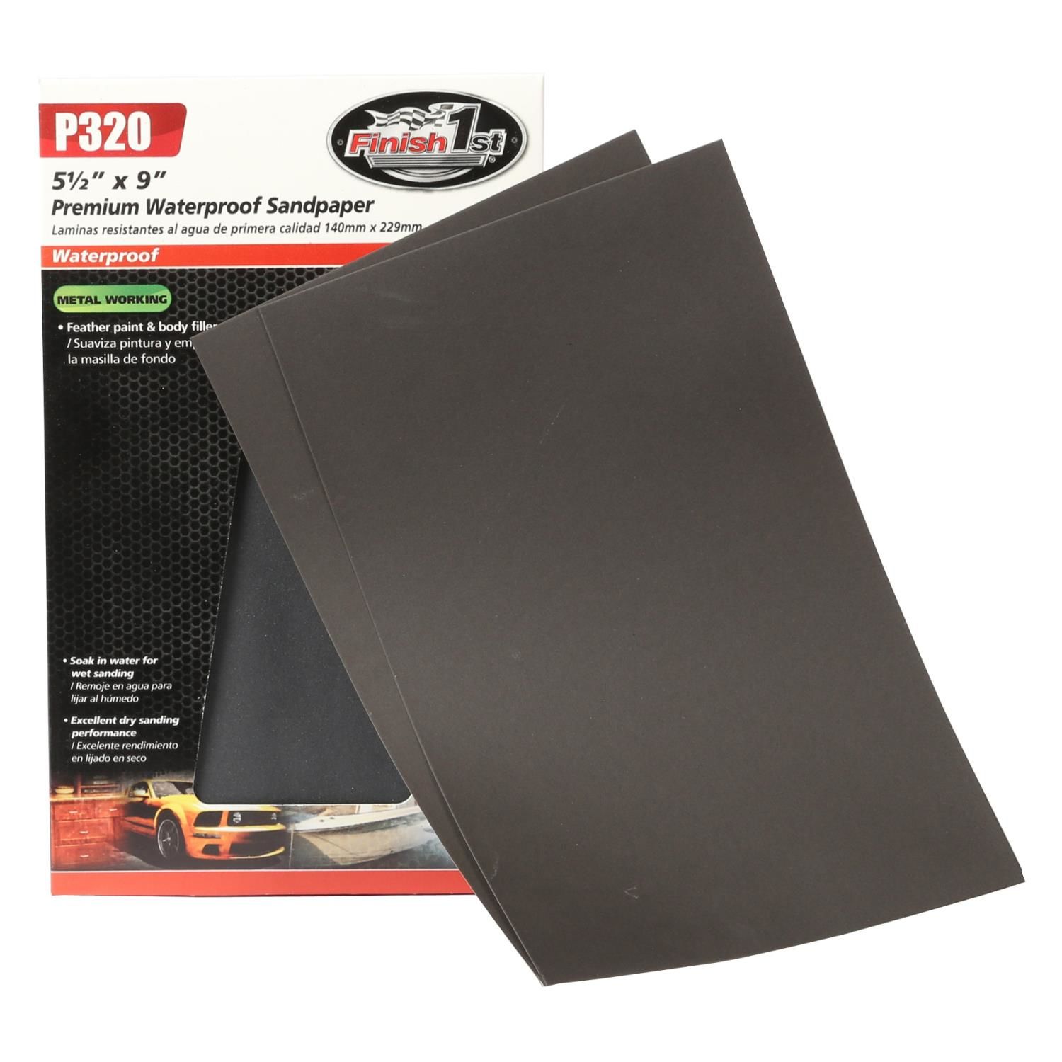 Finish 1st P320 Waterproof Sandpaper 25 Pack