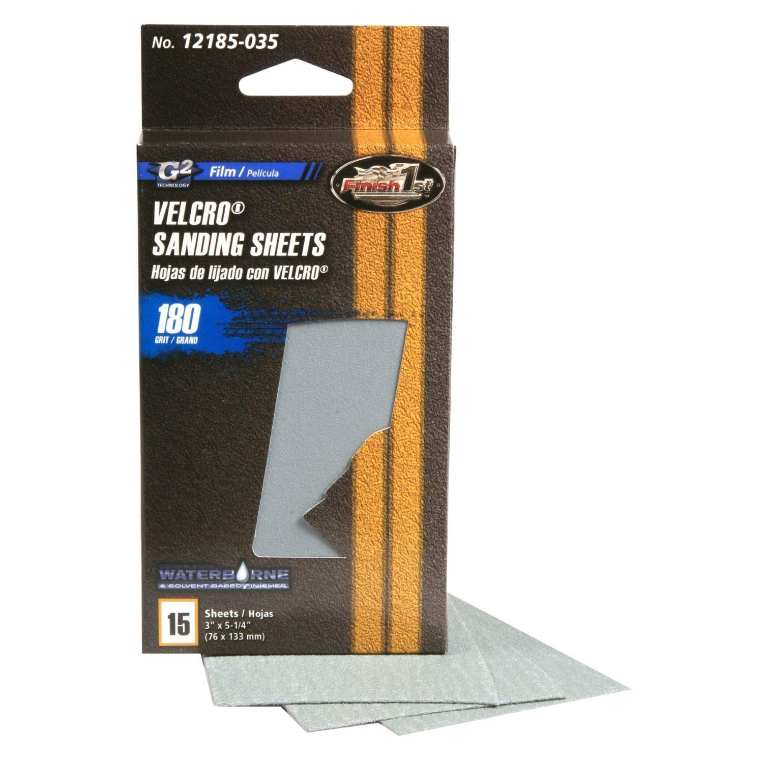 Finish 1st G2 Block Refill 180 Grit 15 Pack