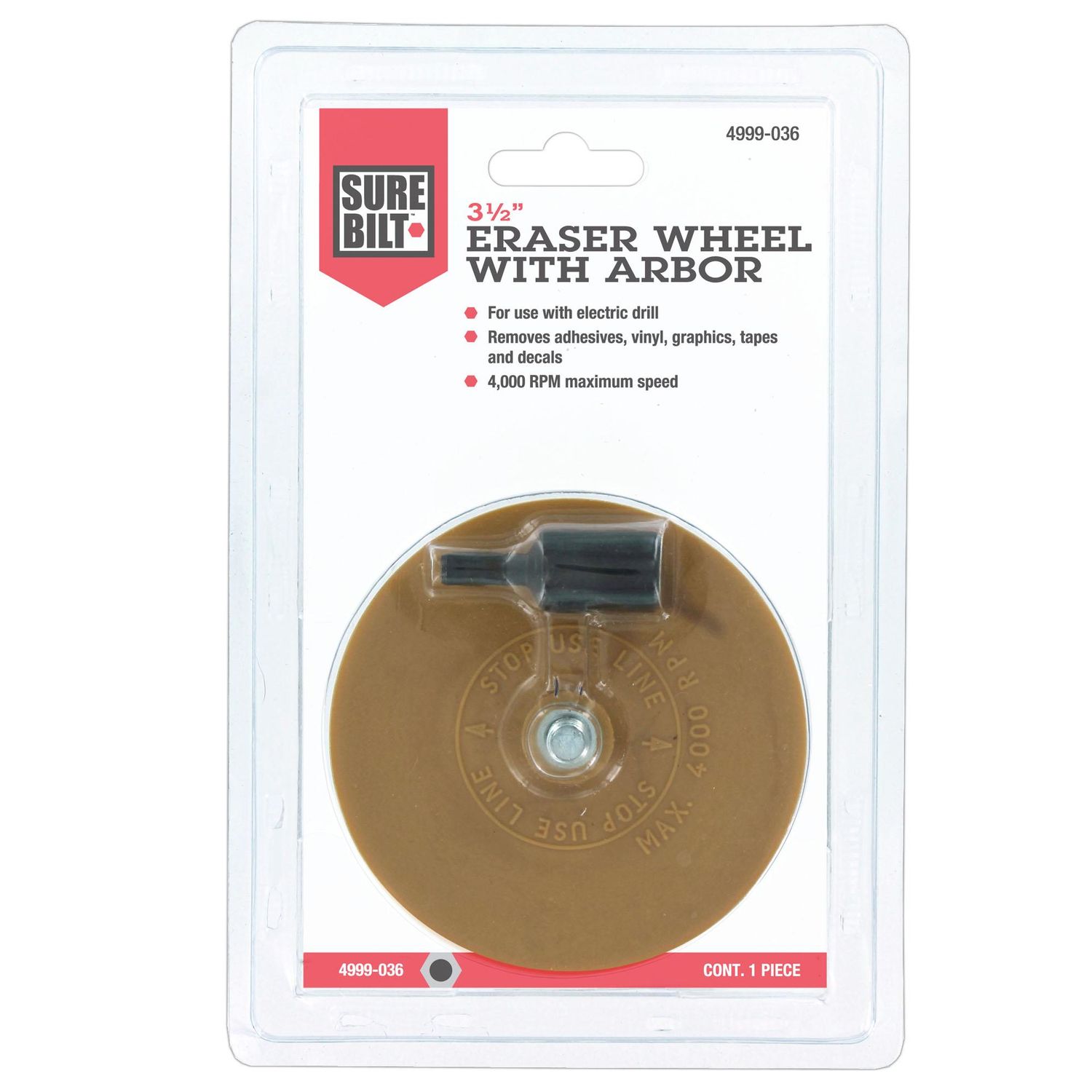 3M Adhesive Eraser Wheel, 03612