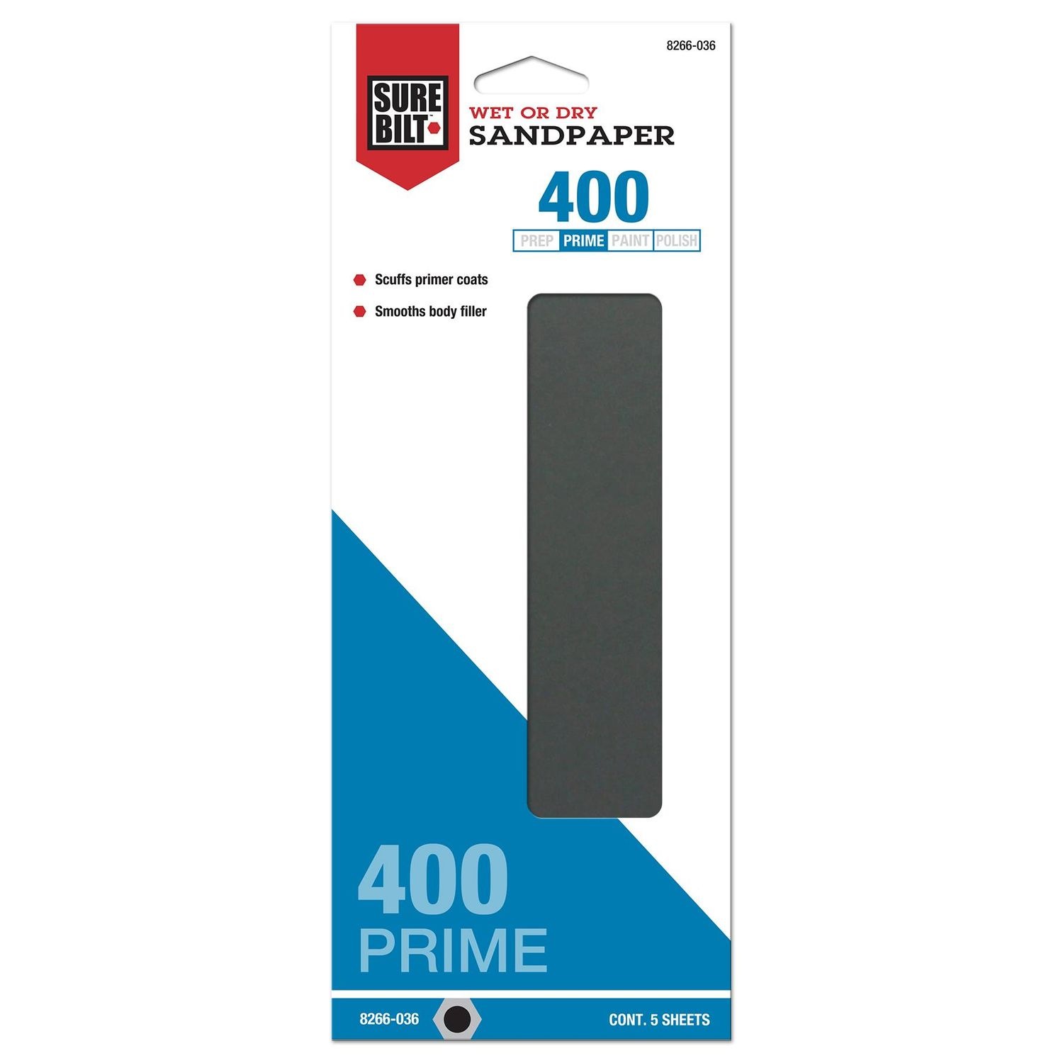 Finish 1st P400 Waterproof Sandpaper 5 Pack