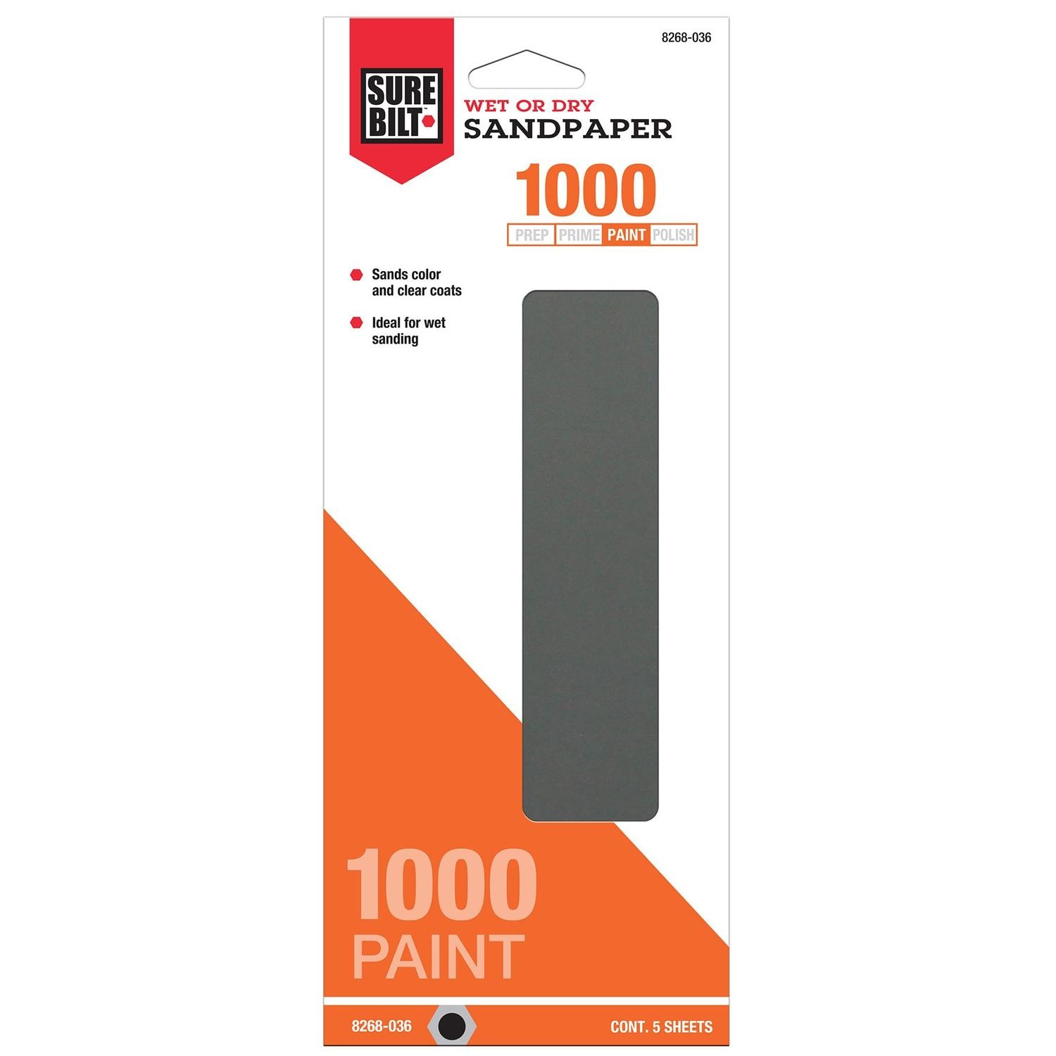 Finish 1st P1000 Waterproof Sandpaper 5 Pack