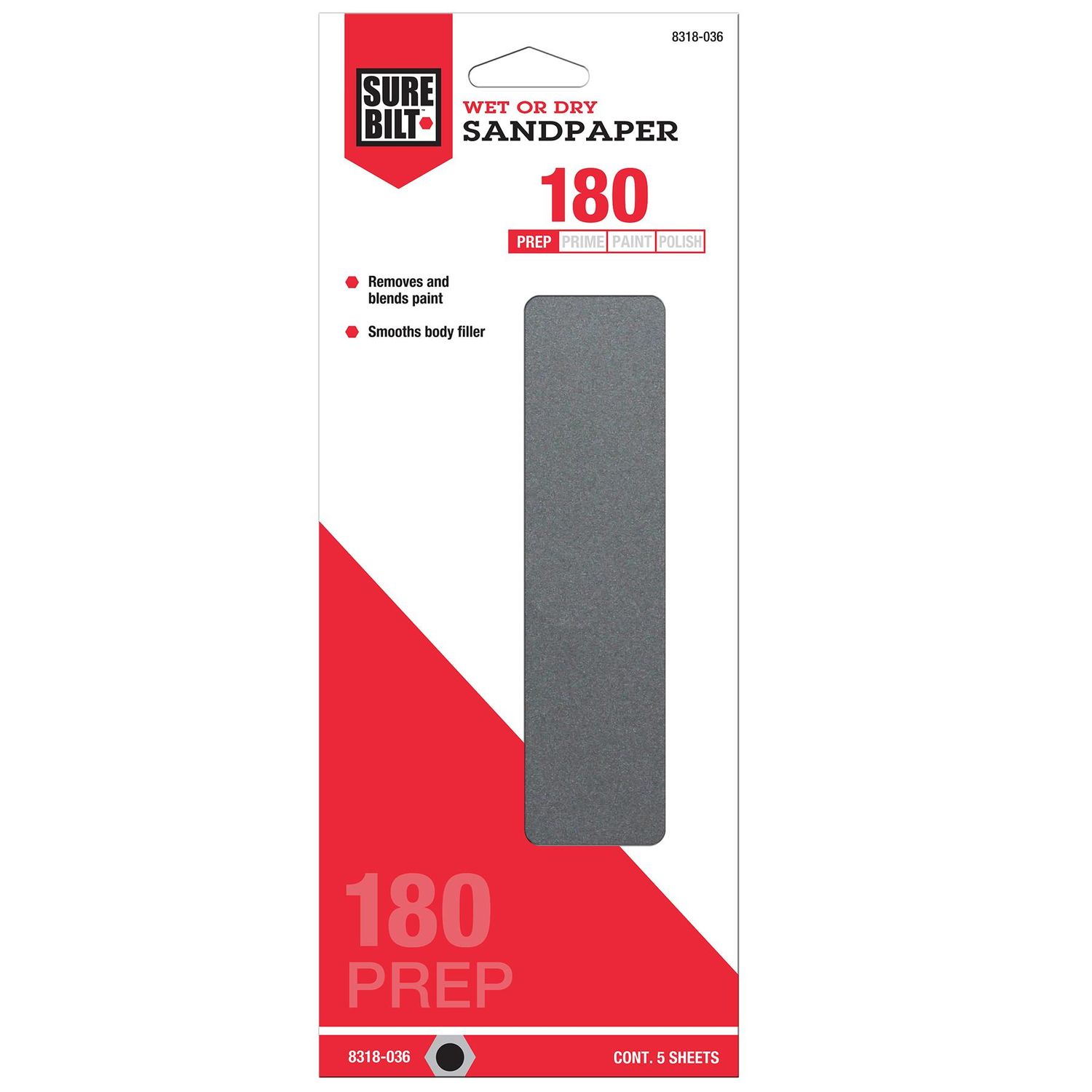 Finish 1st P180 Sandpaper 5 Pack