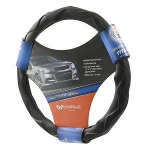 Masque Black Diamond Mold Steering Wheel Cover