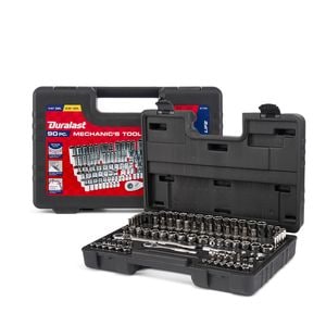 Duralast Multiple Drive Ratchet / Socket SAE / Metric Tool Set, 90 Piece