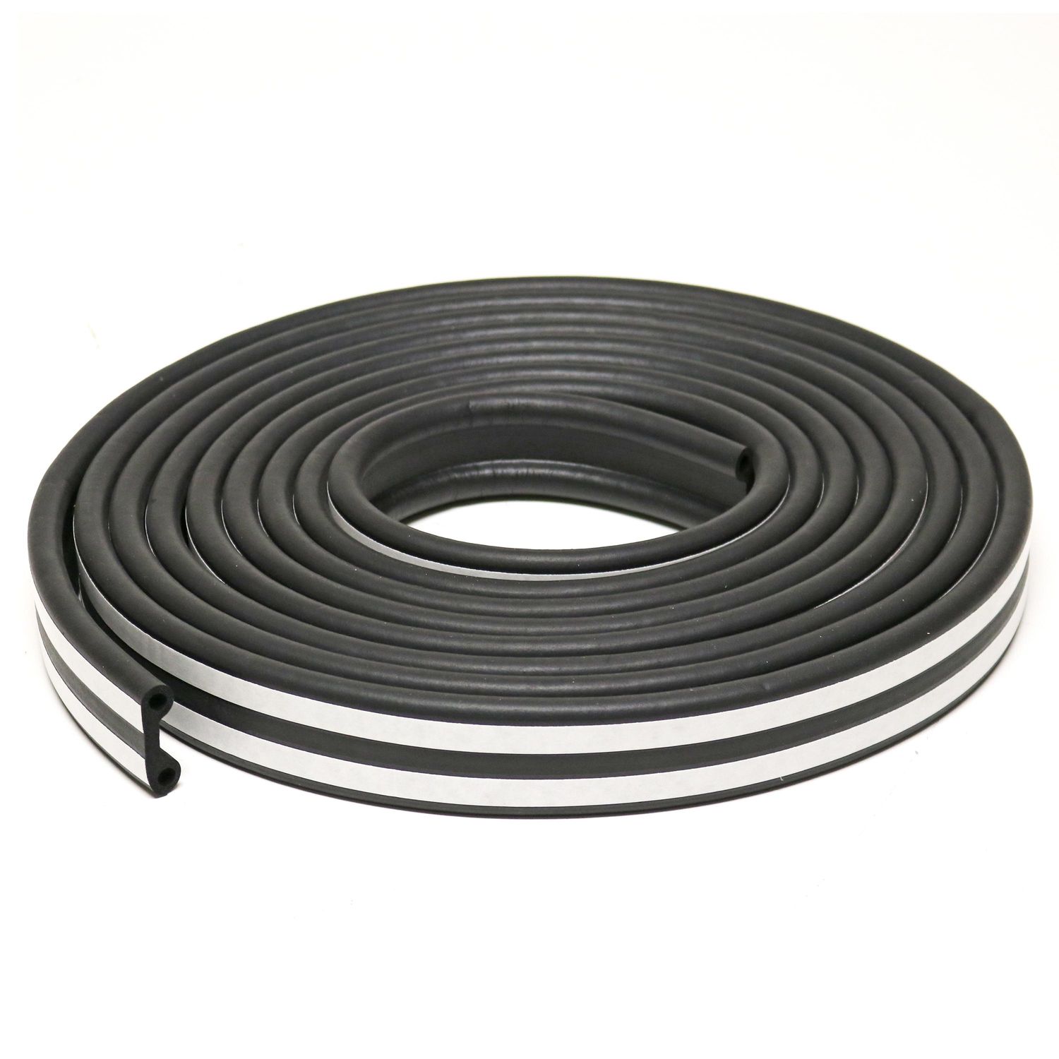 AmeriSeal Black MultiPurpose Camper Top Seal Self Adhesive Backed 1 5/8in x 1/2in x 22ft