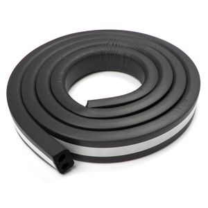 AmeriSeal Black 1in x 9/16in x 20ft Multi - Purpose Seal with Adhesive Back