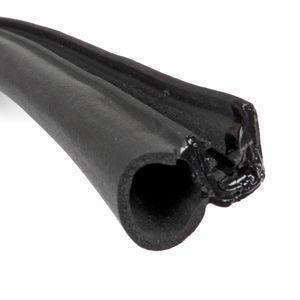 AmeriSeal Black 1in x 9/16in x 20ft Multi - Purpose Push-On Steel Core Seal