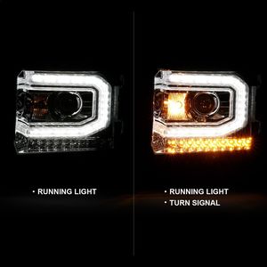 Anzo USA Headlight Set 111486 for GMC Sierra