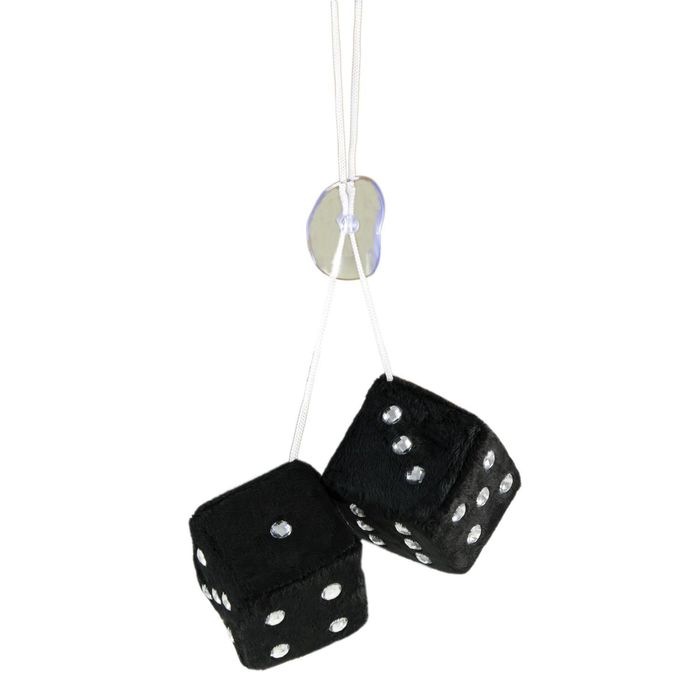 Alpena Black Bling Hanging Dice