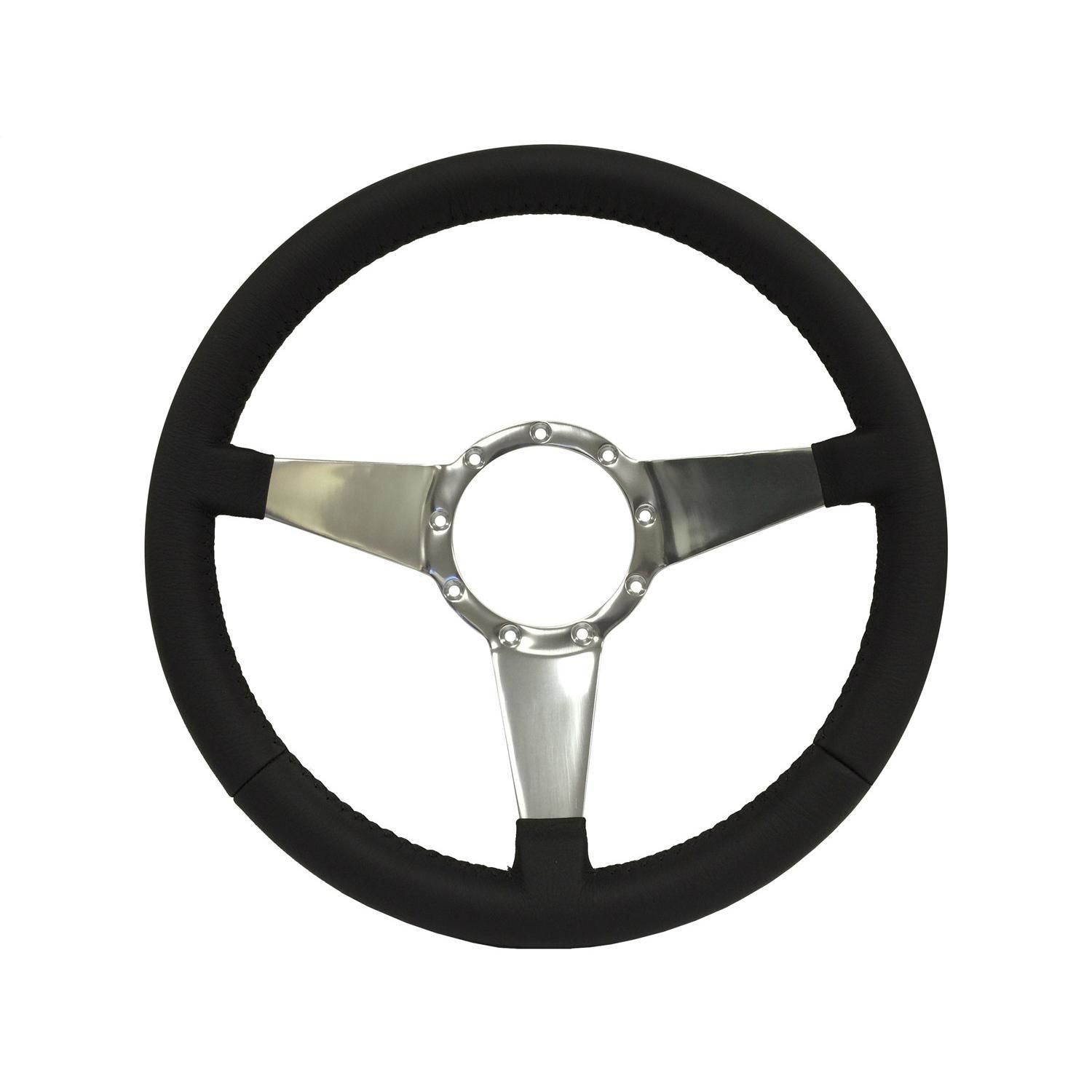 Auto Pro USA Auto Pro USA 14 in. Diameter Solid 3Spoke Design Steering Wheel