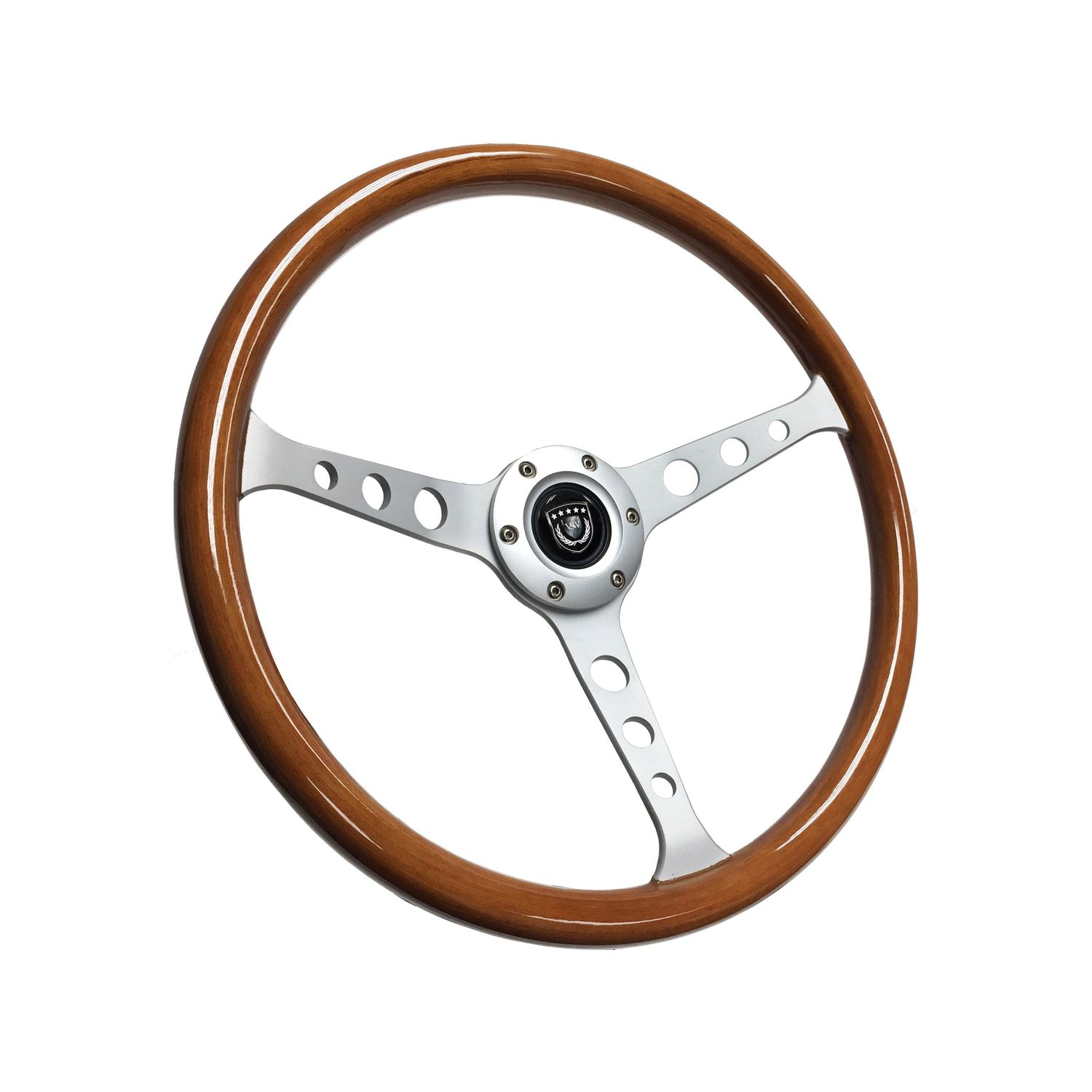 Auto Pro USA Auto Pro USA 14in Diameter Premium Walnut Finish Wood Grip