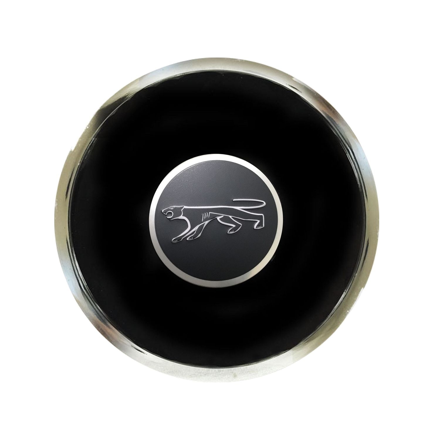 Auto Pro USA S6 Deluxe Horn Button With Mercury Cougar 3D Foil Emblem