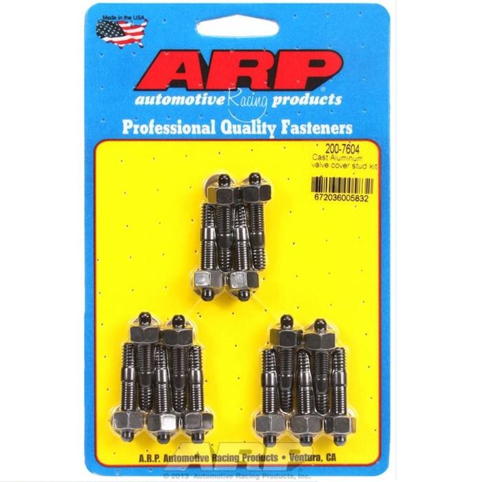 ARP Auto Racing 7/16in Hex Socket Size Black Oxide Valve Cover Stud Kit