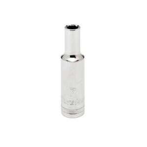 Duralast 3/8in Drive 7mm 6 Point Metric Deep Chrome Socket