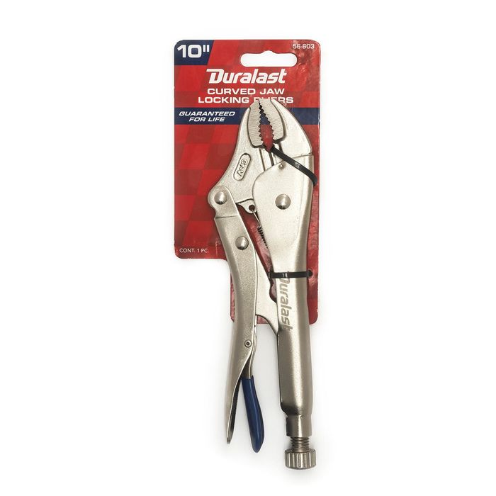 Duralast 10in Curve Jaw Locking Pliers