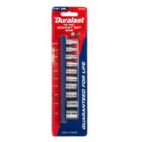 Duralast 1/4in Drive SAE Socket Set 10 Piece
