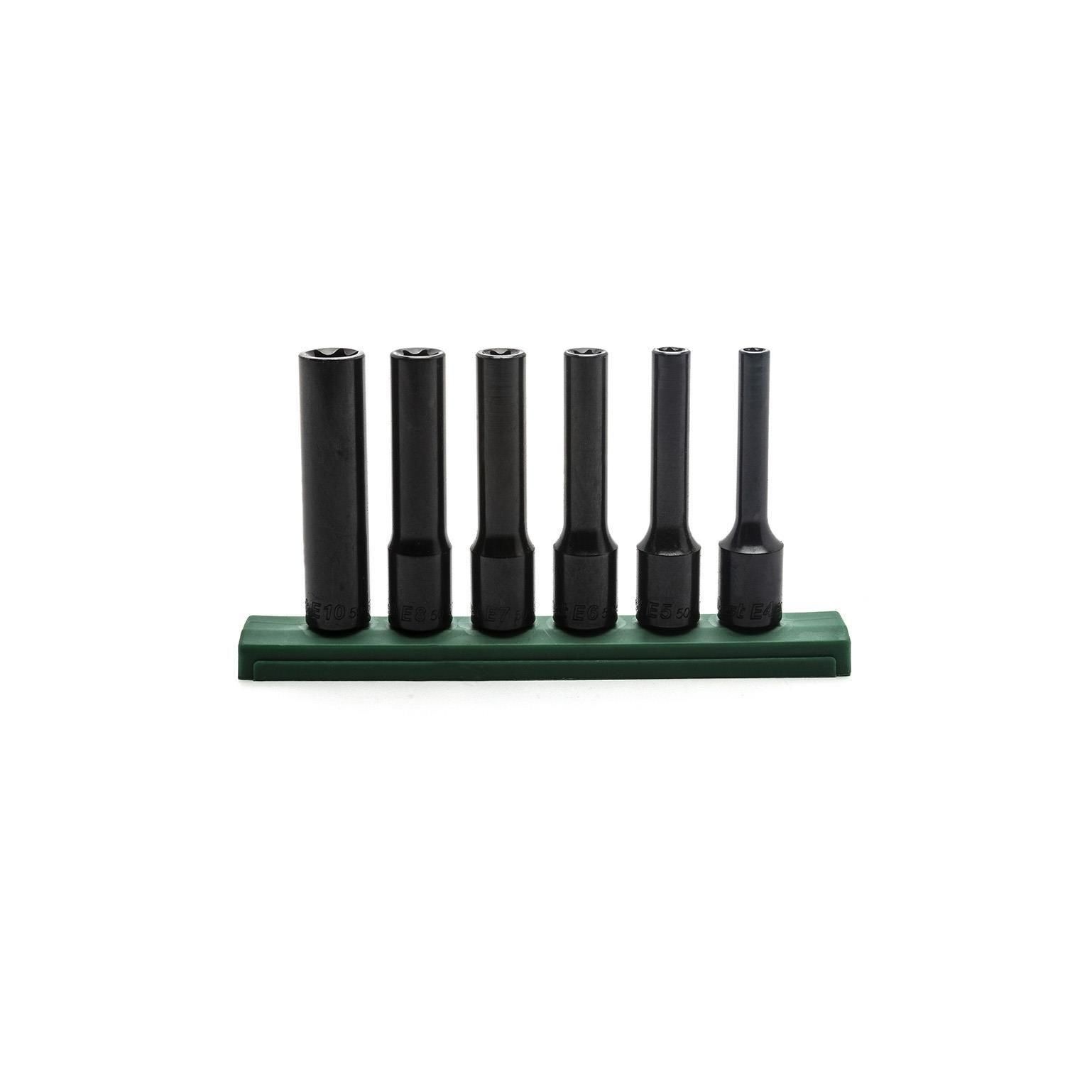 Duralast 1/4in Drive External Torx Bit Socket Set 6 Piece