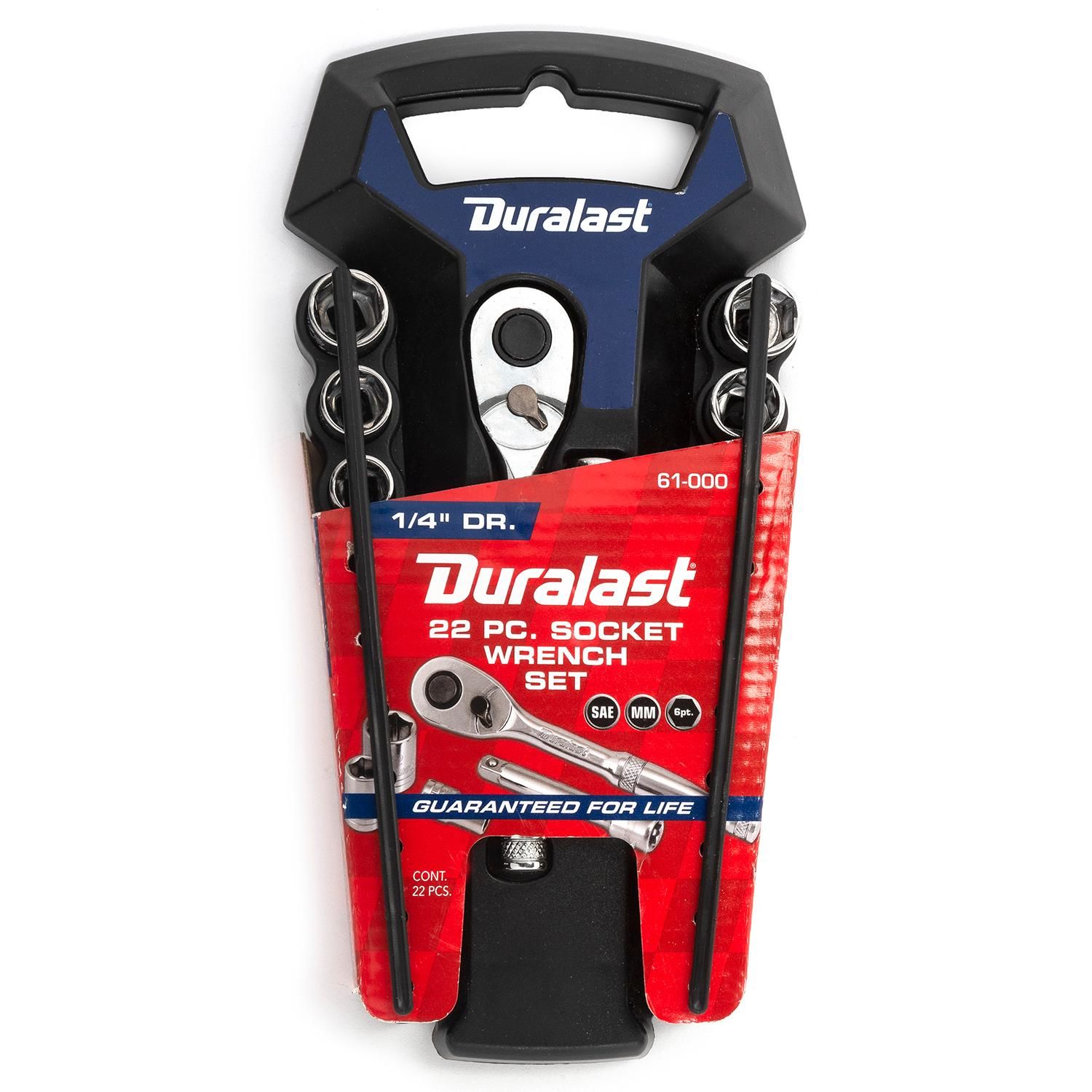 Duralast 14in Drive Ratchetsocket Saemetric Tool Set 22 Piece