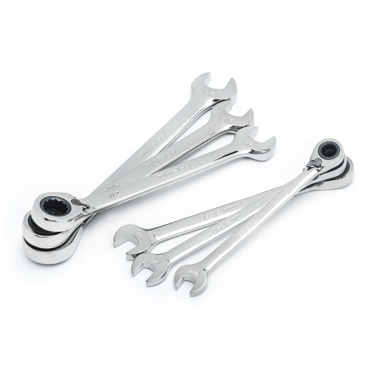 Duralast 64115 SAE Ratcheting Wrench Set 6 Piece