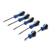 Duralast Flat Head/Phillips Head Diamond Tipped Screwdriver Set 6 Piece
