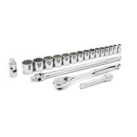 GearWrench 1/2in Drive 12 Point SAE Socket Set 19 Piece