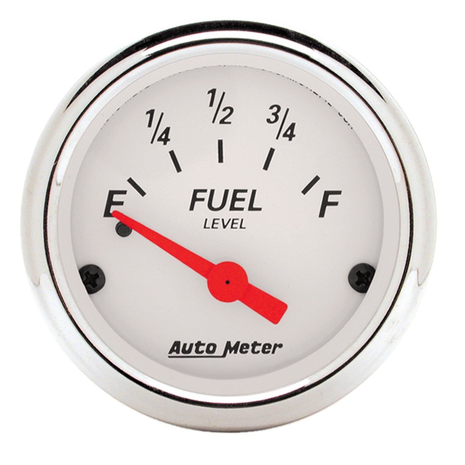 AutoMeter Arctic White 2in 030 Ohms Fuel Level Gauge