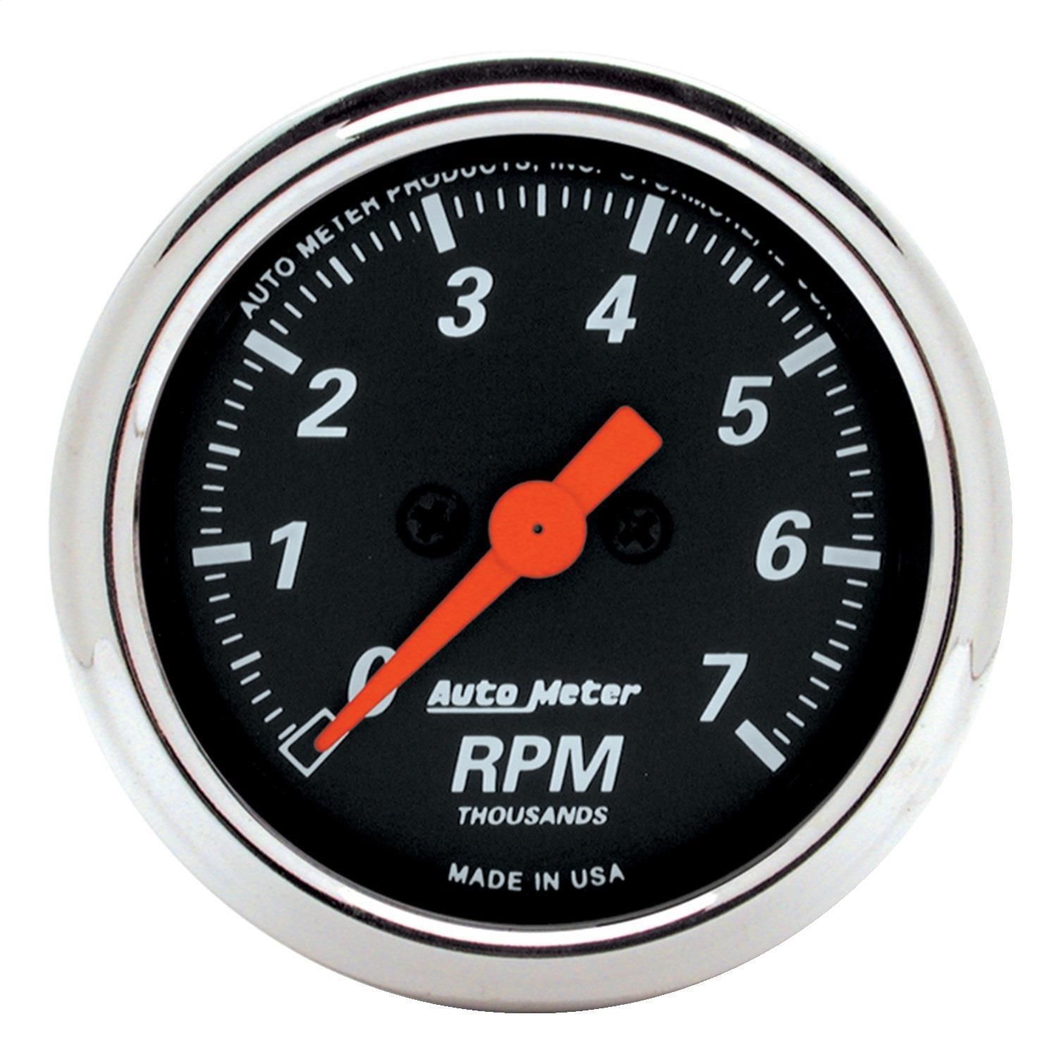 AutoMeter Black 2 1/16in Tachometer