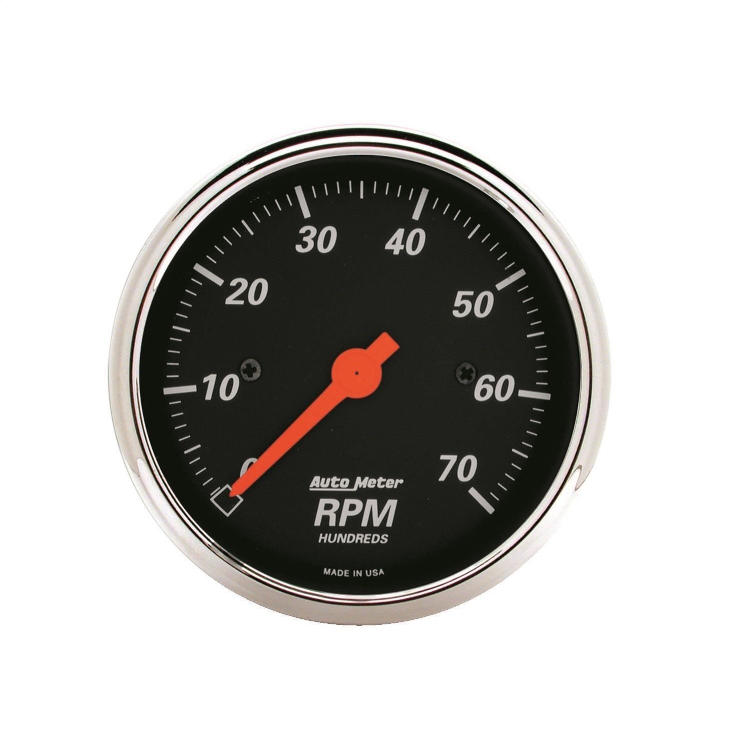 AutoMeter 3 1/8in Black Tachometer