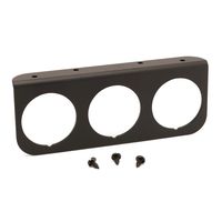 AutoMeter Black 2 1/16in Triple Gauge Panel
