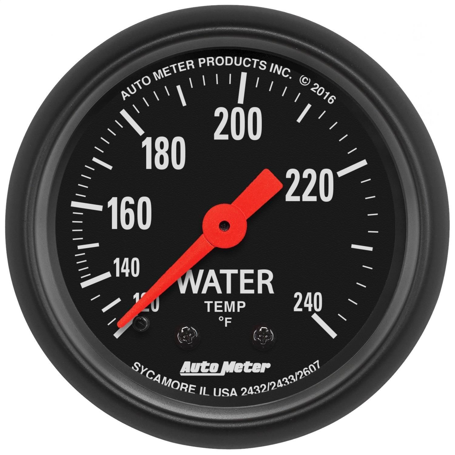 AutoMeter 2 1/16in 120240 Degrees ZSeries Water Temperature Gauge