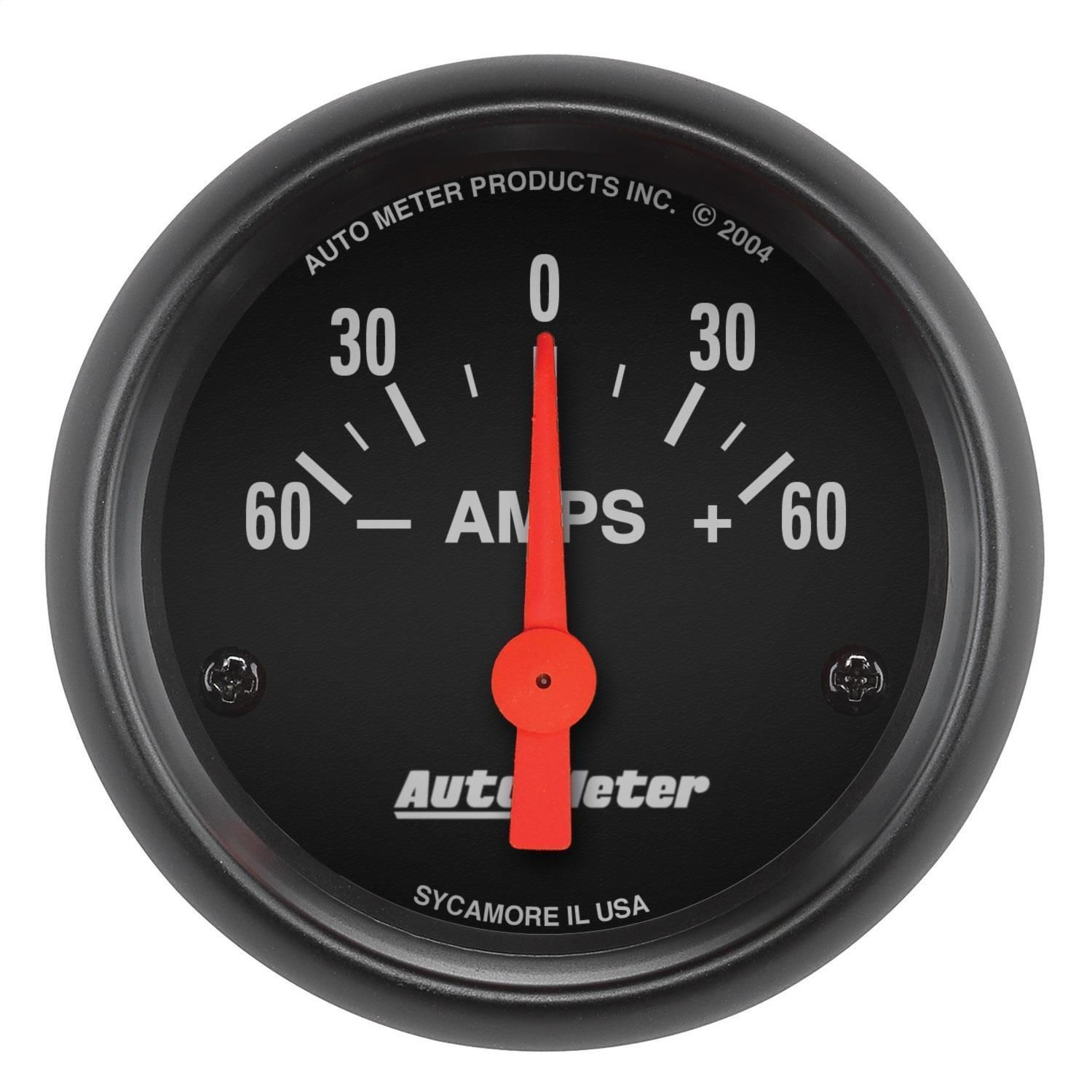 AutoMeter 2 1/16in 60060 Amps ZSeries Electric Ammeter Gauge