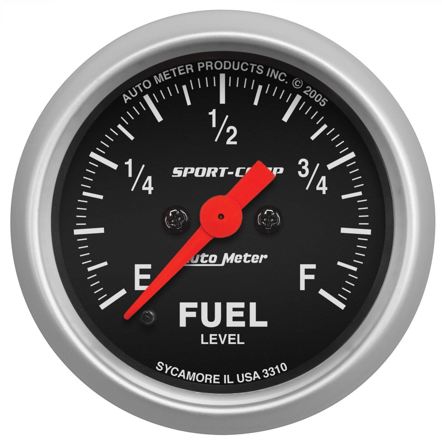 AutoMeter 2 1/16in 0280 Ohms Fuel Level Gauge