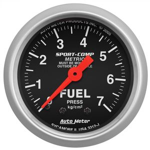 AutoMeter Sport-Comp mechanical metric fuel pressure gauge requires No ...